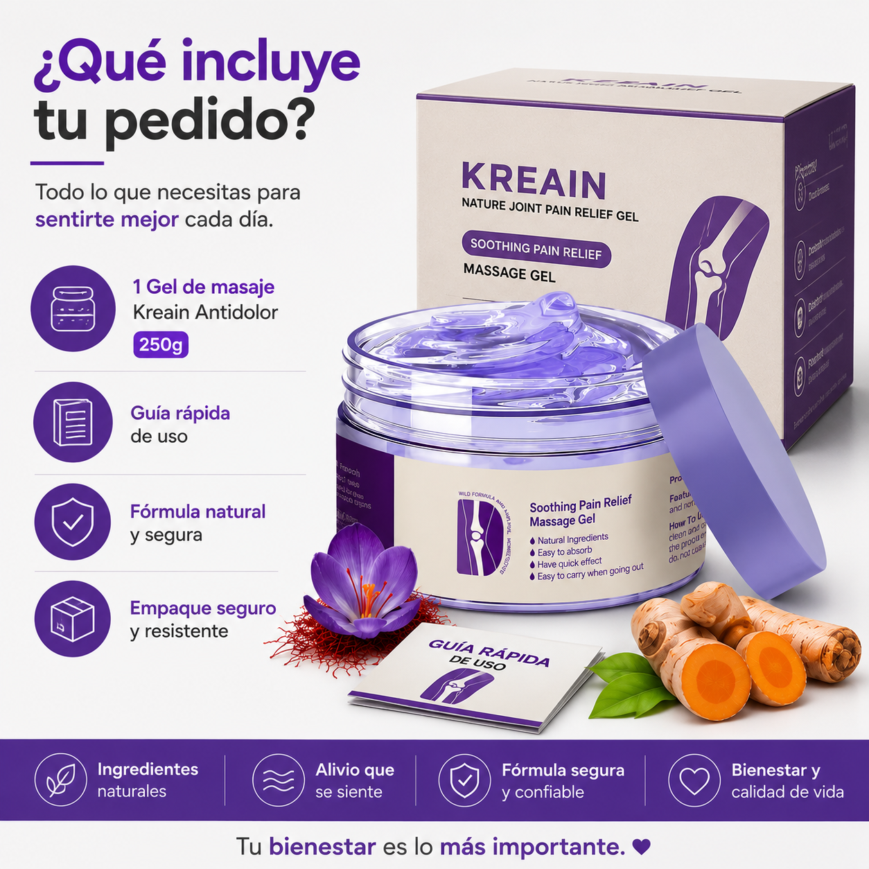 Kreain Gel Antidolor | Bienestar para tus Músculos y Articulaciones Todos los Días