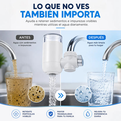 WaterPurifier™ Convierte tu grifo en una fuente de agua más limpia para tu día a día