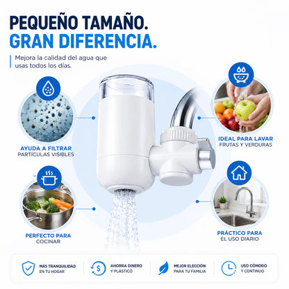 WaterPurifier™ Convierte tu grifo en una fuente de agua más limpia para tu día a día