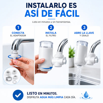 WaterPurifier™ Convierte tu grifo en una fuente de agua más limpia para tu día a día
