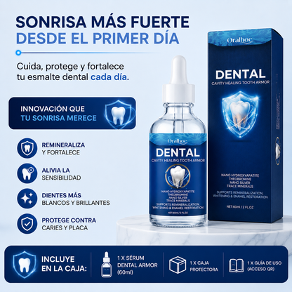 Dental Armor™ | Sérum Remineralizante para un Esmalte Más Fuerte y una Sonrisa Más Saludable