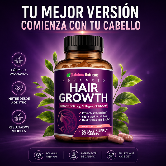 Hair Growth™ Recupera un Cabello Más Fuerte, Abundante y Saludable Desde el Interior