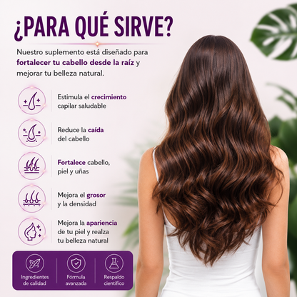Hair Growth™ Recupera un Cabello Más Fuerte, Abundante y Saludable Desde el Interior
