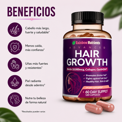 Hair Growth™ Recupera un Cabello Más Fuerte, Abundante y Saludable Desde el Interior