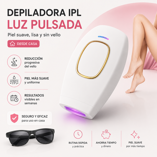 DEPILADORA IPL LASER - Nunca fue tan rápido, fácil y sencillo depilarse en casa