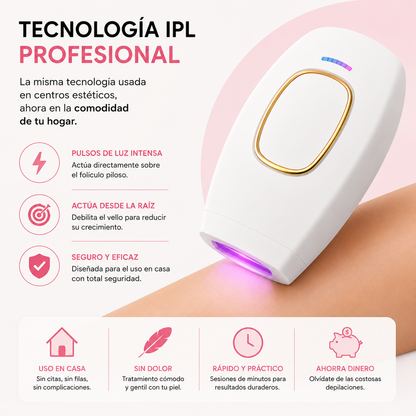 DEPILADORA IPL LASER - Nunca fue tan rápido, fácil y sencillo depilarse en casa