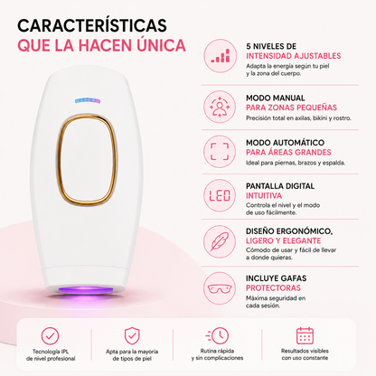 DEPILADORA IPL LASER - Nunca fue tan rápido, fácil y sencillo depilarse en casa