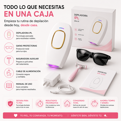 DEPILADORA IPL LASER - Nunca fue tan rápido, fácil y sencillo depilarse en casa