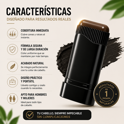 HairPRO™ ✨ Cubre las Canas al Instante y Recupera un Cabello con Aspecto Uniforme en Solo Segundos