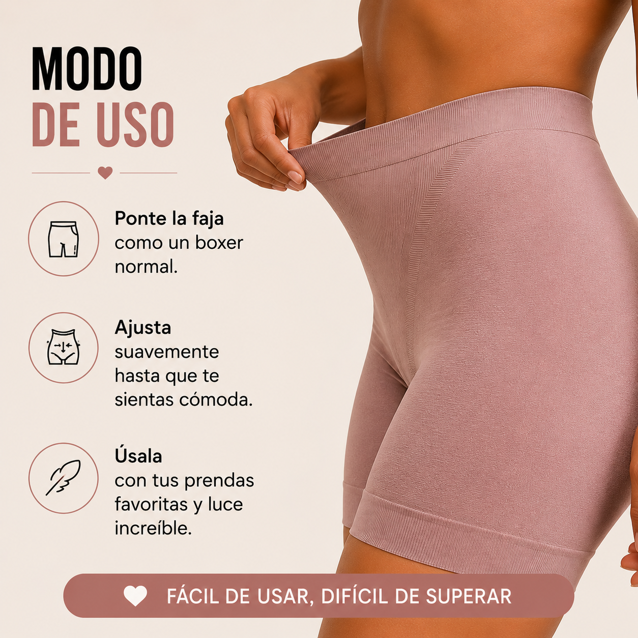 FitShort PRO™ Luce una Silueta Más Estilizada con la Comodidad que Mereces