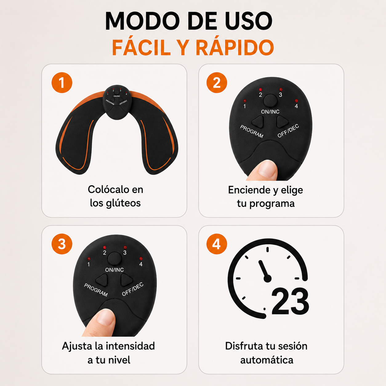 EMS Hips Trainer™ | Tecnología EMS para Activar y Tonificar tus Glúteos de Forma Práctica
