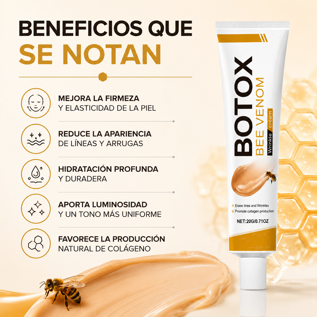Botox Bee Venom™ | Mejora la Apariencia de Firmeza e Hidratación de tu Piel