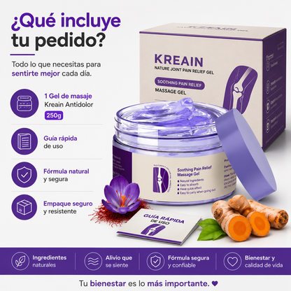 Kreain Gel Antidolor | Bienestar para tus Músculos y Articulaciones Todos los Días